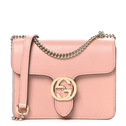 Gucci Dollar Calfskin Small Interlocking G Shoulder Bag Soft Pink 1 of 11