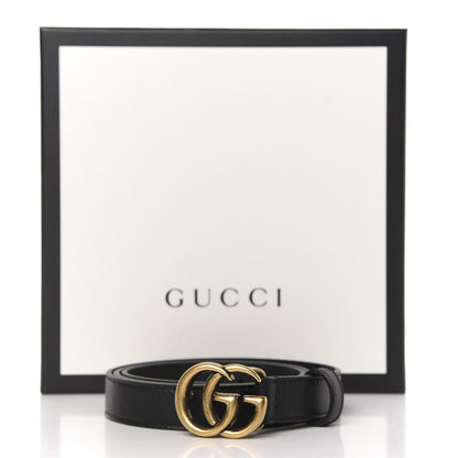 Gucci Calfskin Double G 20mm Belt 75 30 Black 4 of 4