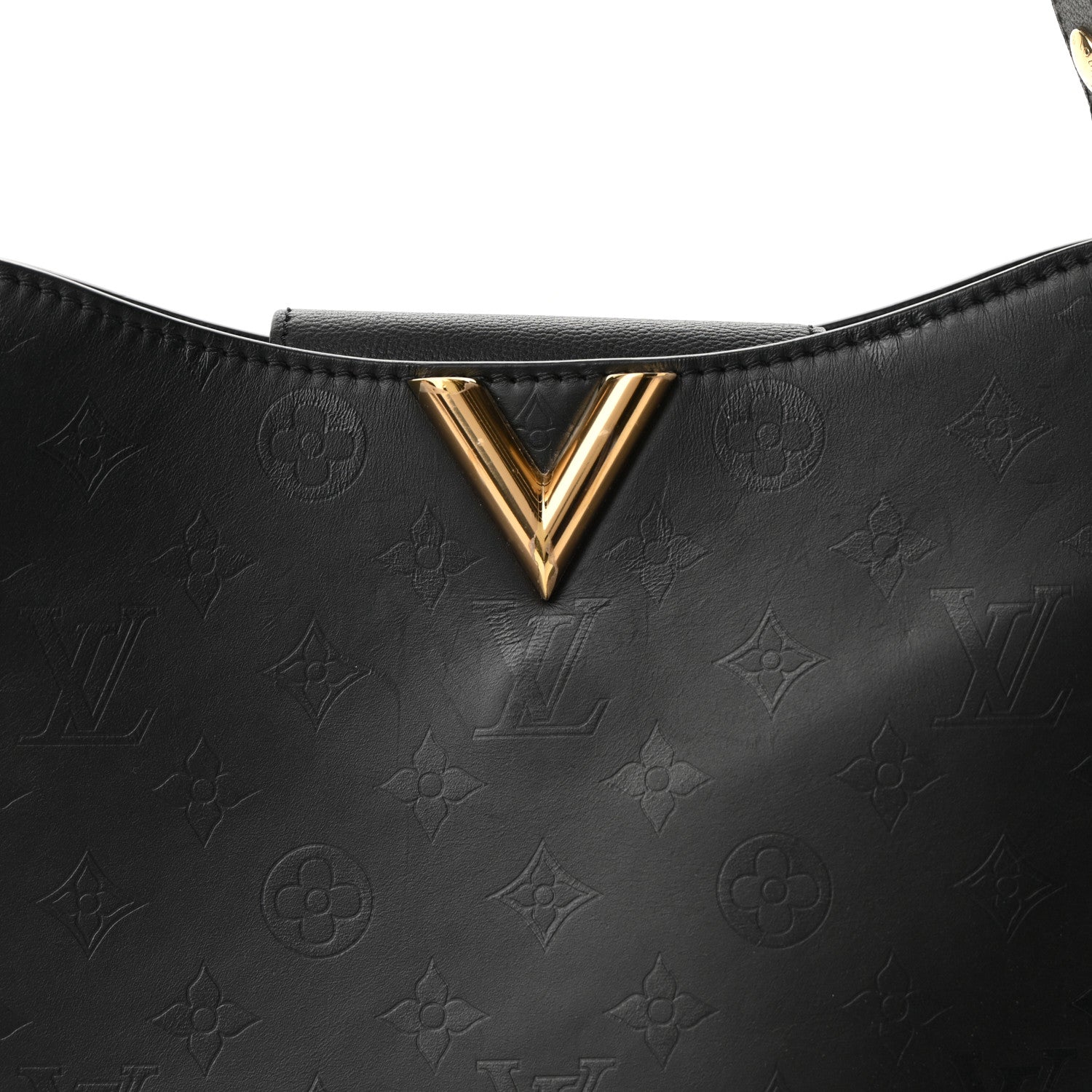 Louis Vuitton Cuir Plume Very Hobo Black 7 of 10
