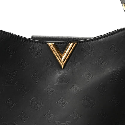 Louis Vuitton Cuir Plume Very Hobo Black 7 of 10