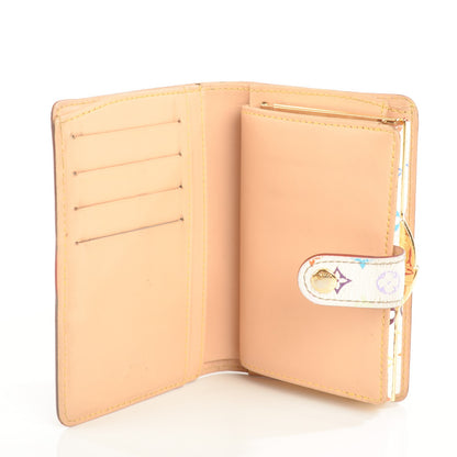 Louis Vuitton Monogram Multicolor French Purse Wallet White 5 of 7