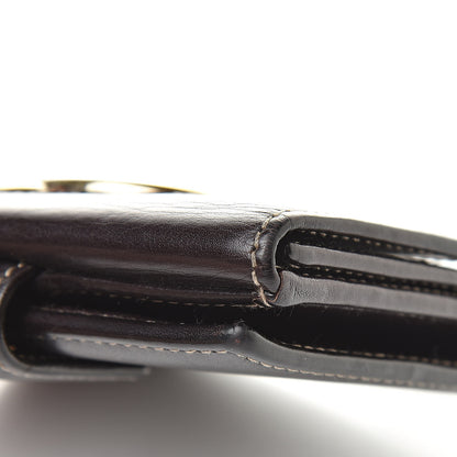 Gucci Calfskin Compact Britt Wallet Dark Brown 17 of 17