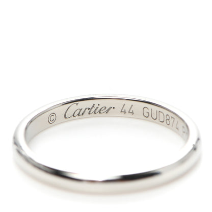 Cartier Platinum 2mm 1895 Wedding Band Ring 44 3 4 of 6