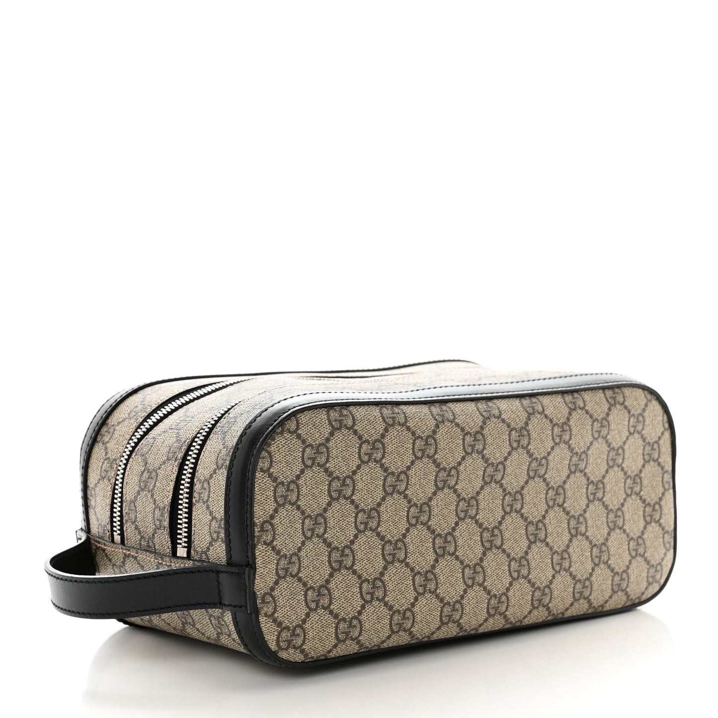 GG Supreme Monogram Toiletry Case Black