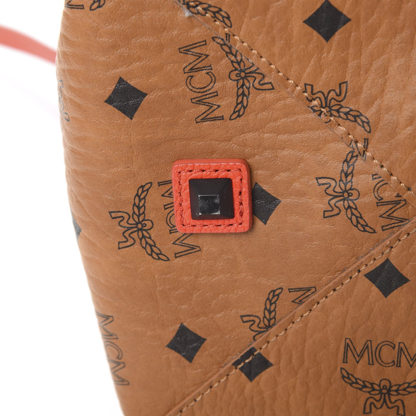 Visetos Kira Drawstring Bag Cognac Orange