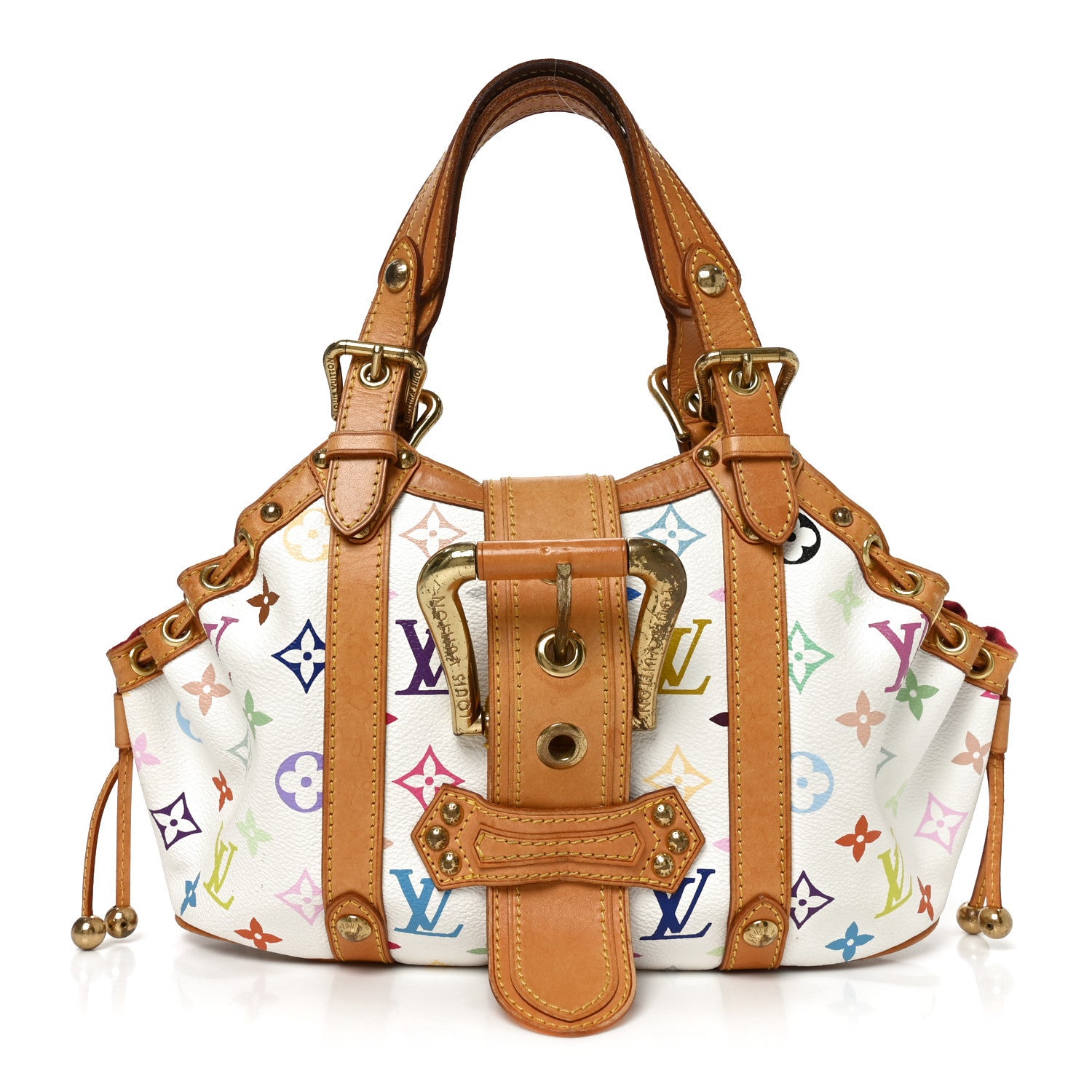 Louis Vuitton Monogram Multicolor Theda GM White 1 of 9