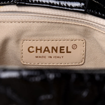 Chanel Patent Puzzle Accordion Flap Bag Black 5 of 10