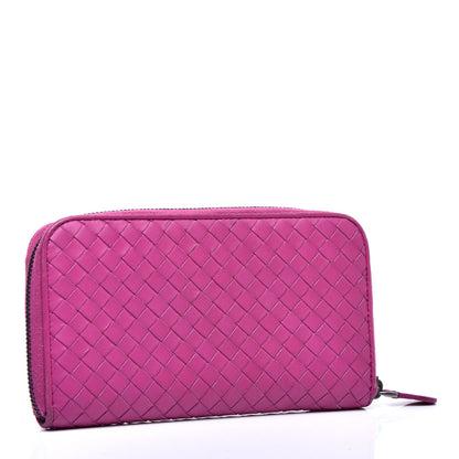 Bottega Veneta Nappa Intrecciato Zip Around Wallet Ametista 3 of 7