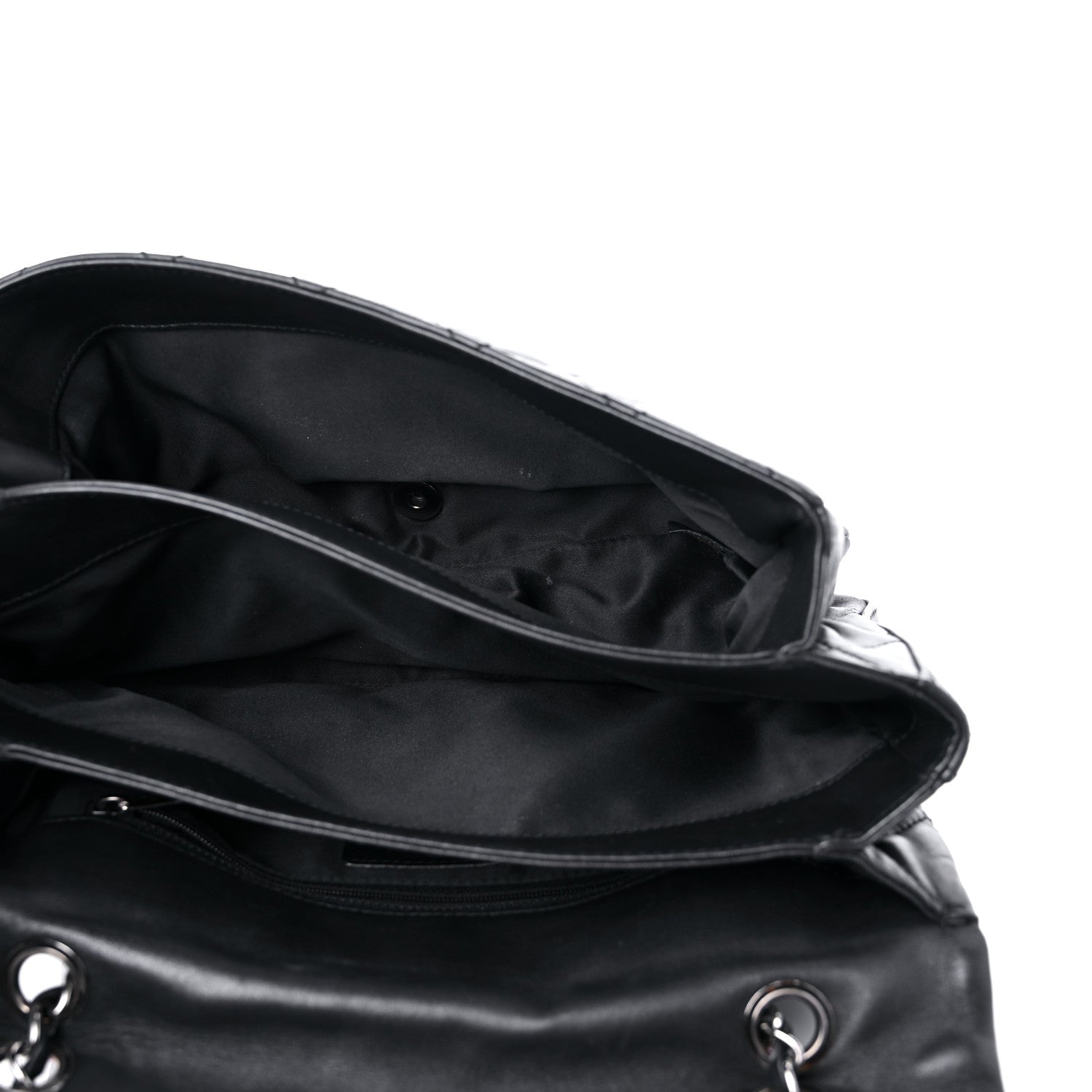 Chanel Lambskin Quilted Jumbo 3 Flap Black 5 of 21