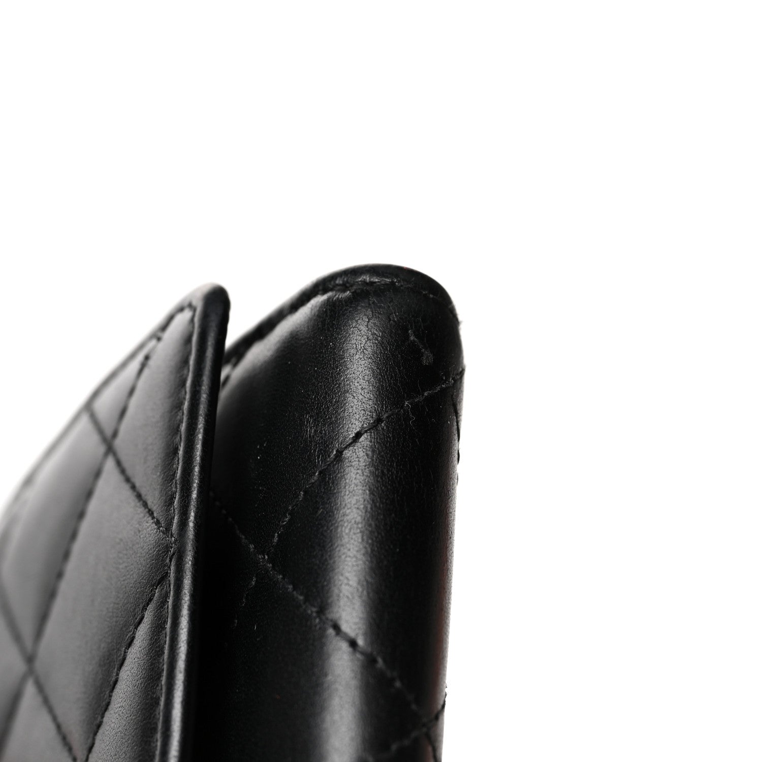 Chanel Calfskin Quilted Cambon Gusset Flap Wallet Black 11 of 11