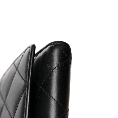Chanel Calfskin Quilted Cambon Gusset Flap Wallet Black 11 of 11