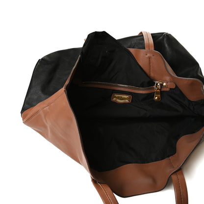 Miu Miu Vitello Soft Calf Tote Black Cannella 15 of 21