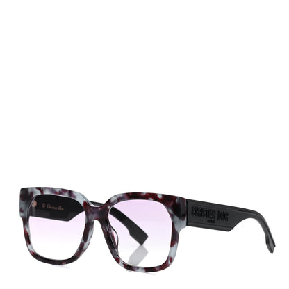 Christian Dior Acetate Square DiorID1 Sunglasses Red Tortoise 1 of 6