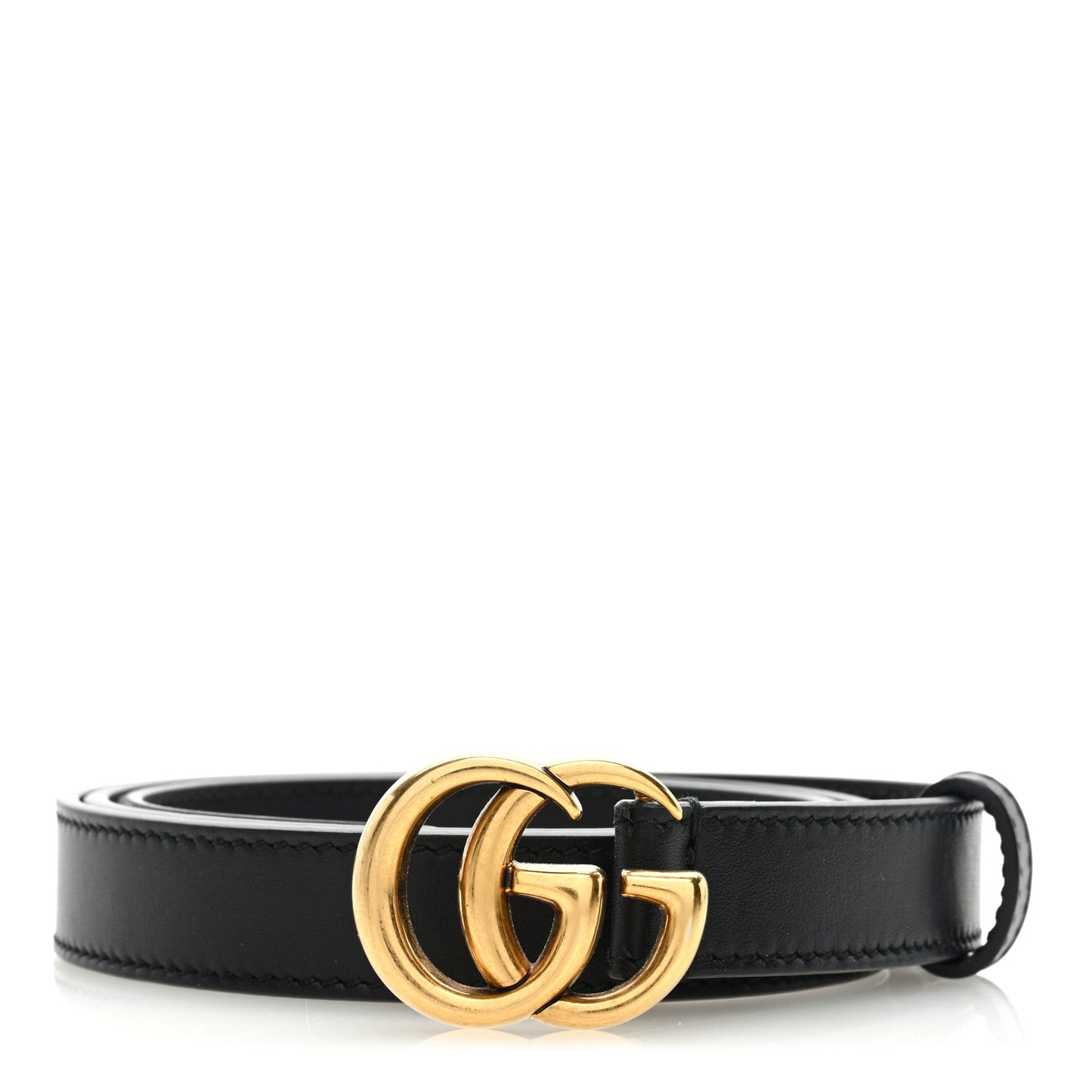 Calfskin Double G 20mm Belt 80 32 Black