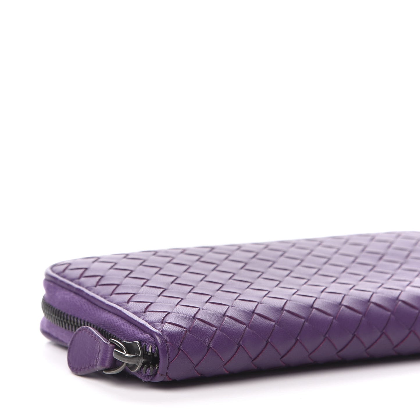 Nappa Intrecciato Zip Around Wallet Monalisa