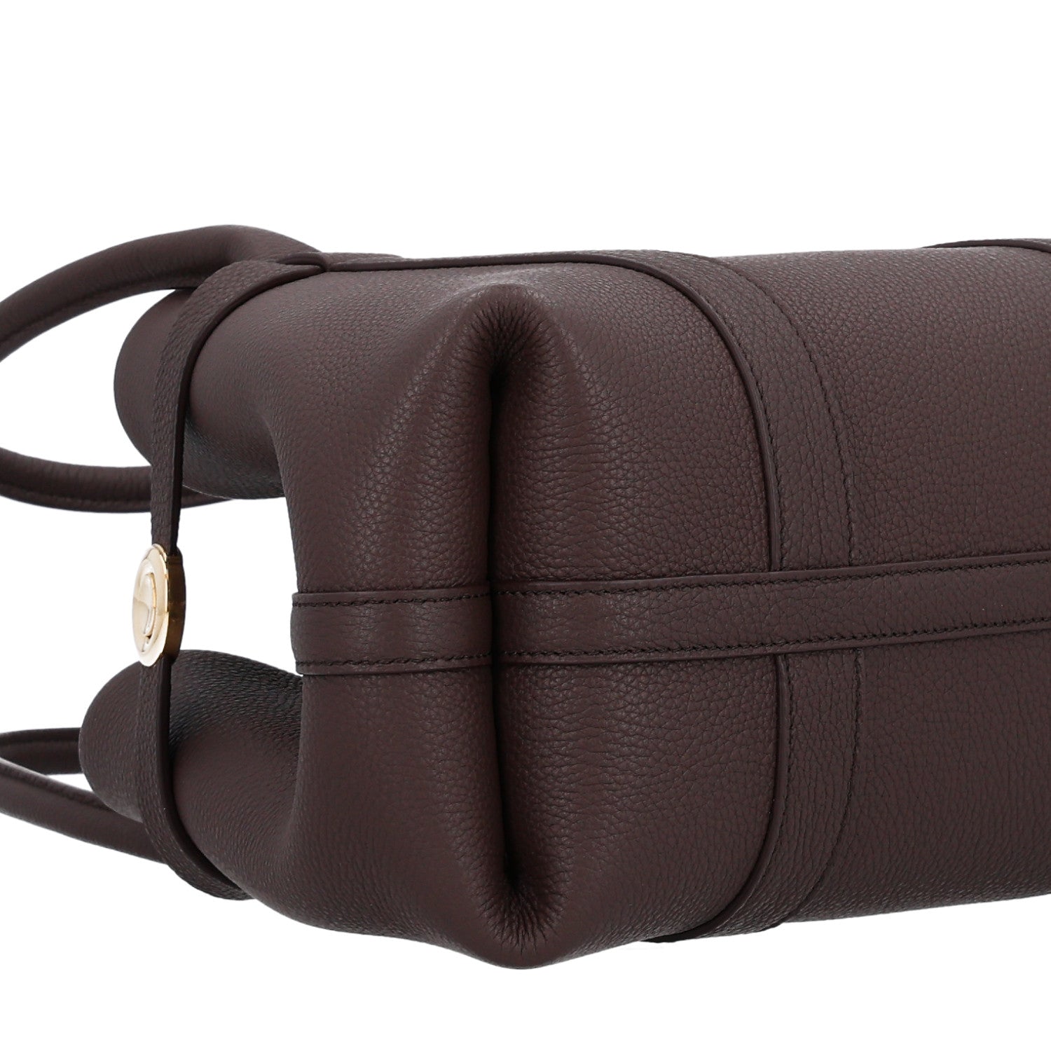 Loro Piana Grained Calfskin Small Ghiera Shopper Tote Brown 9 of 10