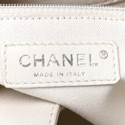 Chanel Caviar Petit Shopping Tote PST White 5 of 9