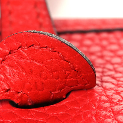 Hermes Taurillon Clemence Evelyne TPM Rouge Tomate 6 of 8