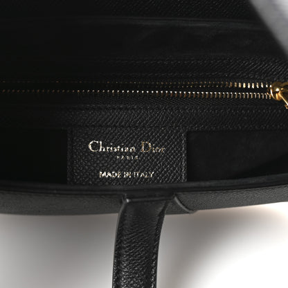 Christian Dior Grained Calfskin Saddle Bag Black 7 of 10