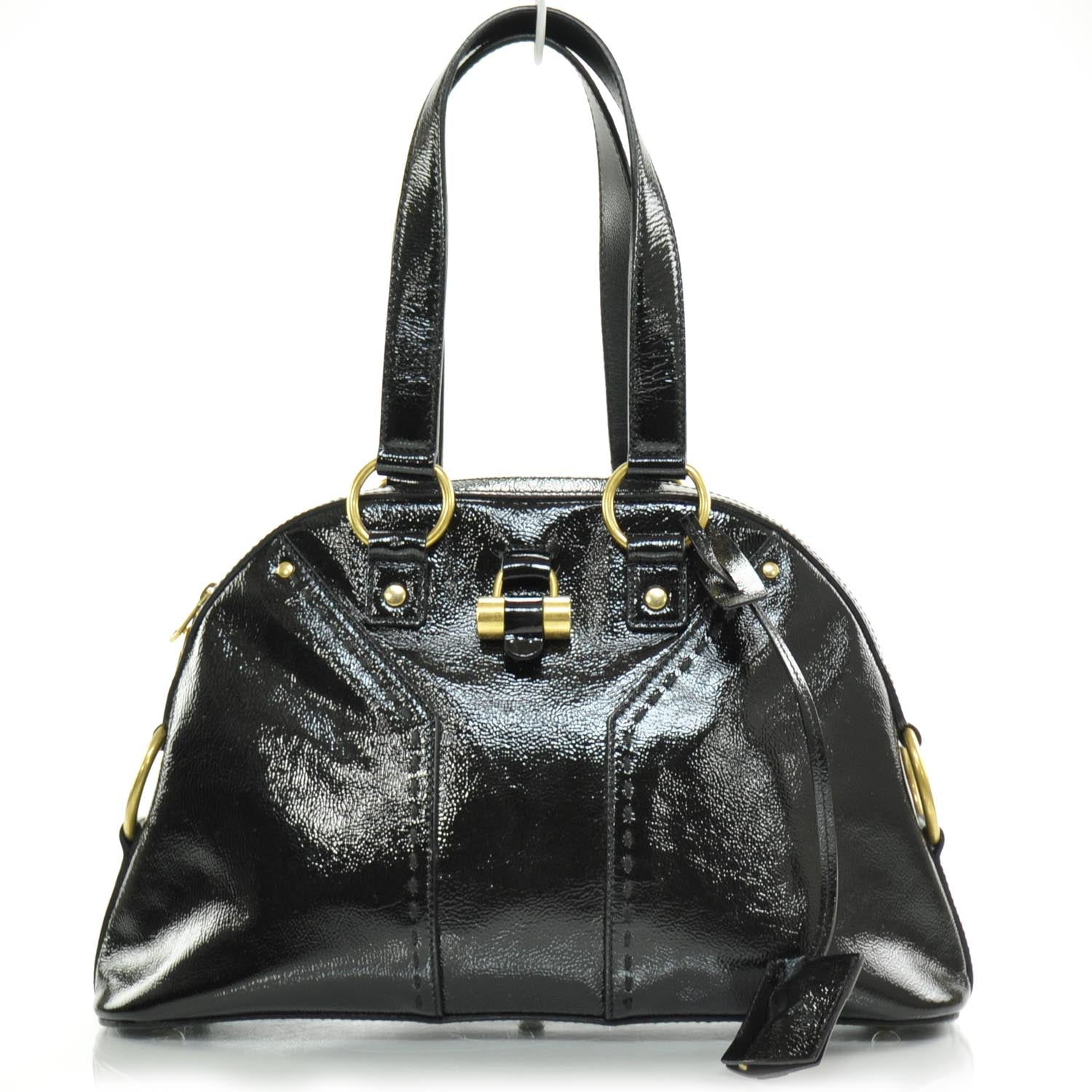 Saint Laurent Patent Medium Muse Black 1 of 9