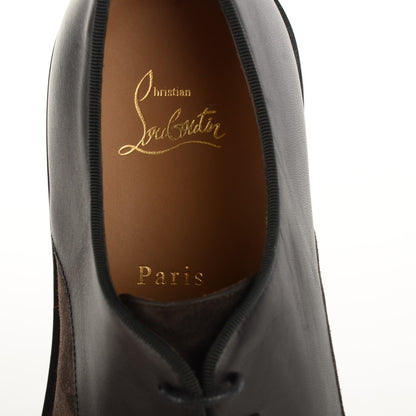 Christian Louboutin Suede Lambskin Bruno Orlato Mens Flat Oxfords 40 Brown 7 of 8
