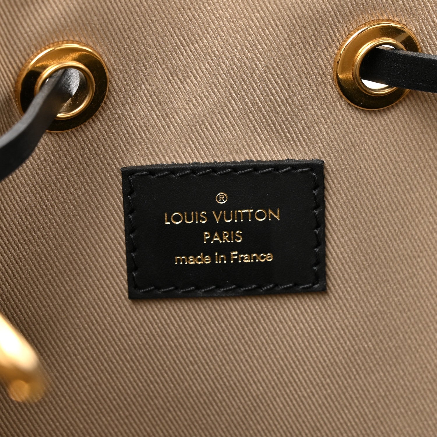 Louis Vuitton Cotton Monogram Embroidered Neonoe MM Beige Black 8 of 12