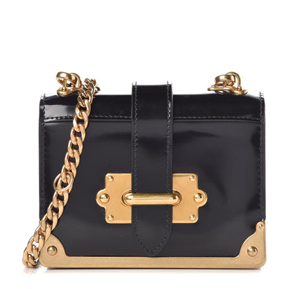 Prada Spazzolato Micro Cahier Bag Black 1 of 10