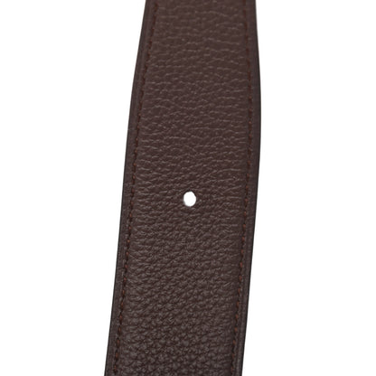 Hermes Togo 32mm H Belt 90 Black Chocolate 5 of 5