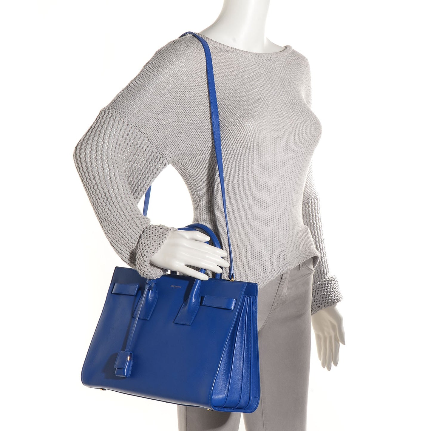 Calfskin Small Sac De Jour Blue Majorelle