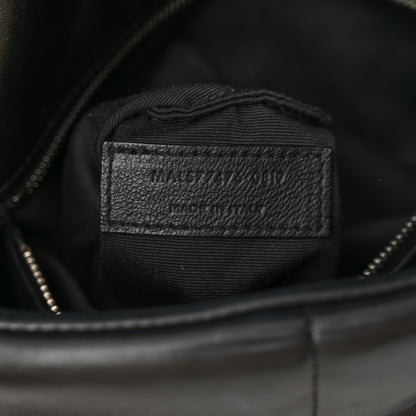 Saint Laurent Lambskin Quilted Small Loulou Puffer Monogram Chain Satchel Black 7 of 11