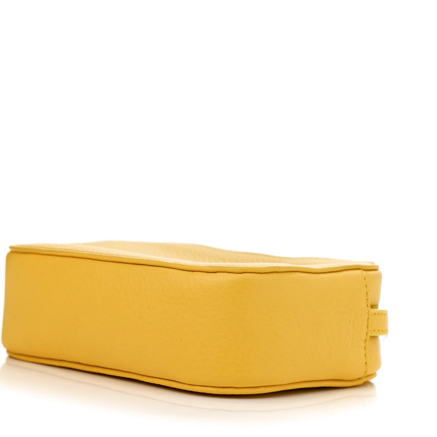 Smooth Calfskin Logo XS Everyday Camera Bag Jaune Soleil Black