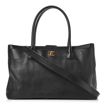 Chanel Calfskin Cerf Executive Shopper Tote Black 1 of 12