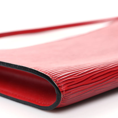Louis Vuitton Epi Pochette Accessories 24 Castillan Red 8 of 12