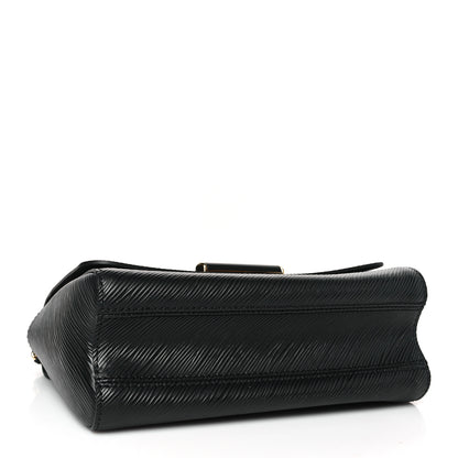 Louis Vuitton Epi Twist Braided Strap Shoulder Bag MM Black 4 of 8
