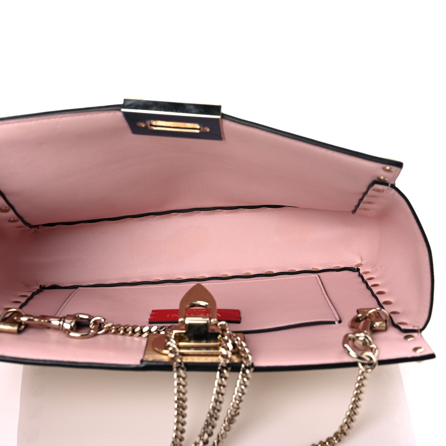 Valentino Garavani Metallic Calfskin Rockstud Mini Chain Shoulder Bag Multicolor 5 of 15