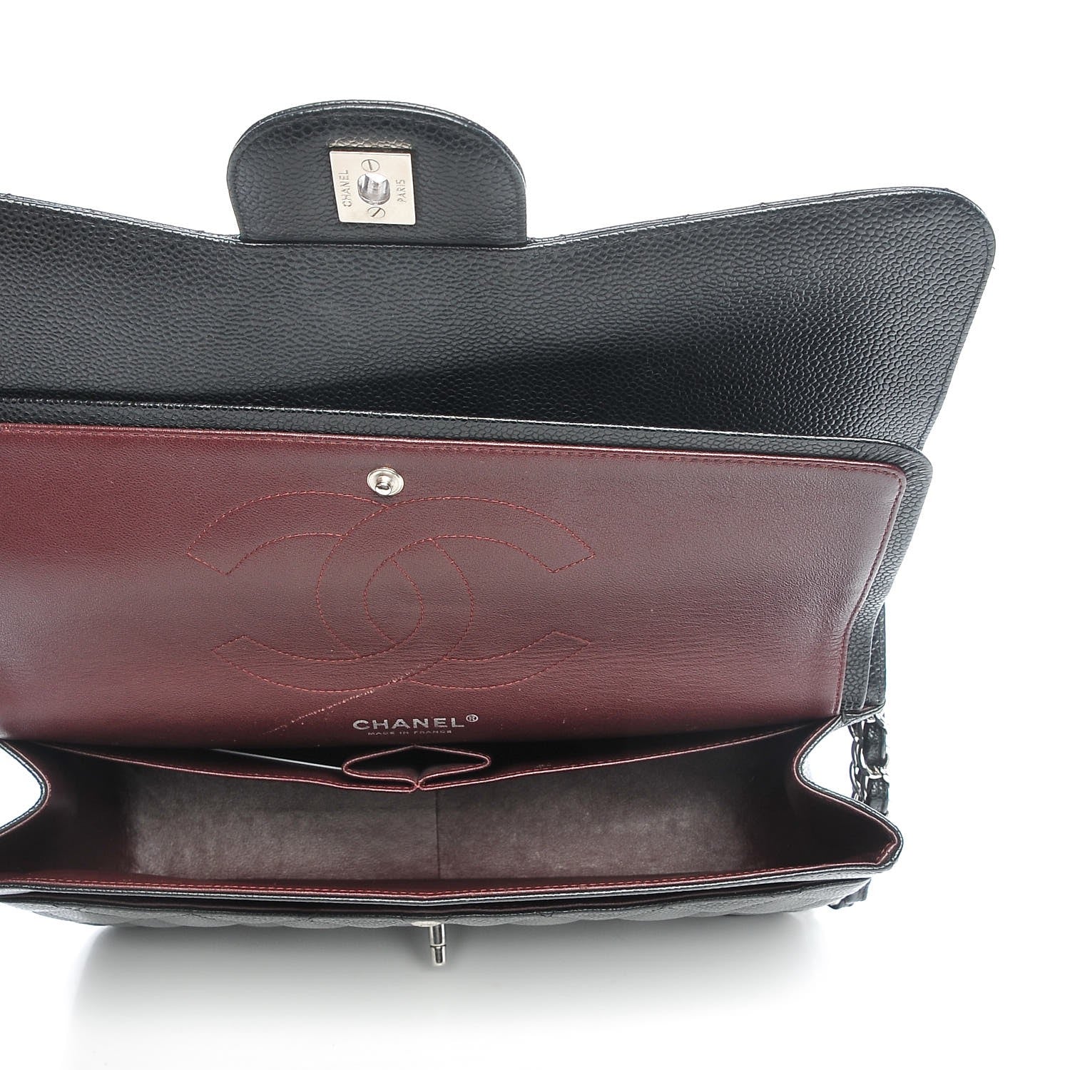 Chanel Caviar Quilted Jumbo Double Flap Black 5 of 12