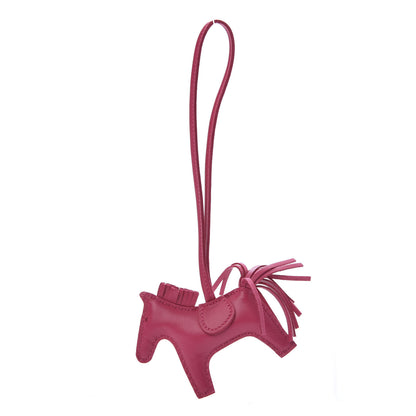 Hermes Milo Lambskin Grigri Rodeo Horse Bag Charm PM Rose Mexico 1 of 5