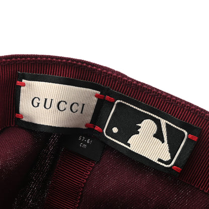 Gucci X MLB Cotton NY Yankees Baseball Hat 57-61 Lacquer 9 of 9