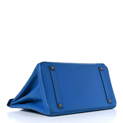 Hermes Courchevel Birkin 35 Bleu France 5 of 66