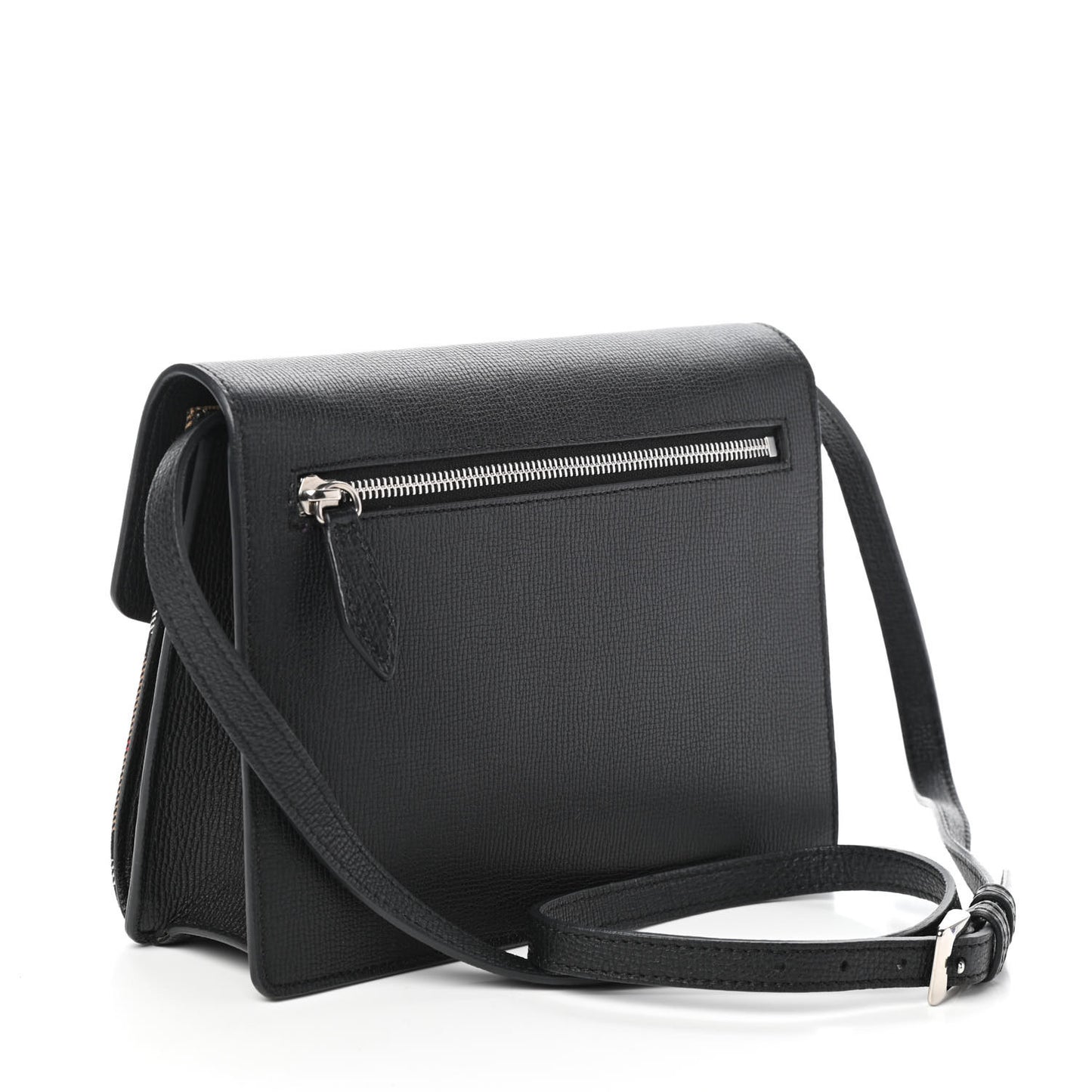 Derby Calfskin Vintage Check Small Macken Crossbody Bag Black