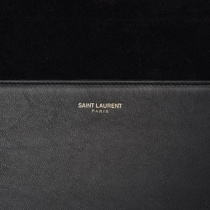 Saint Laurent Calfskin Classic Y Ligne Clutch Black 8 of 9
