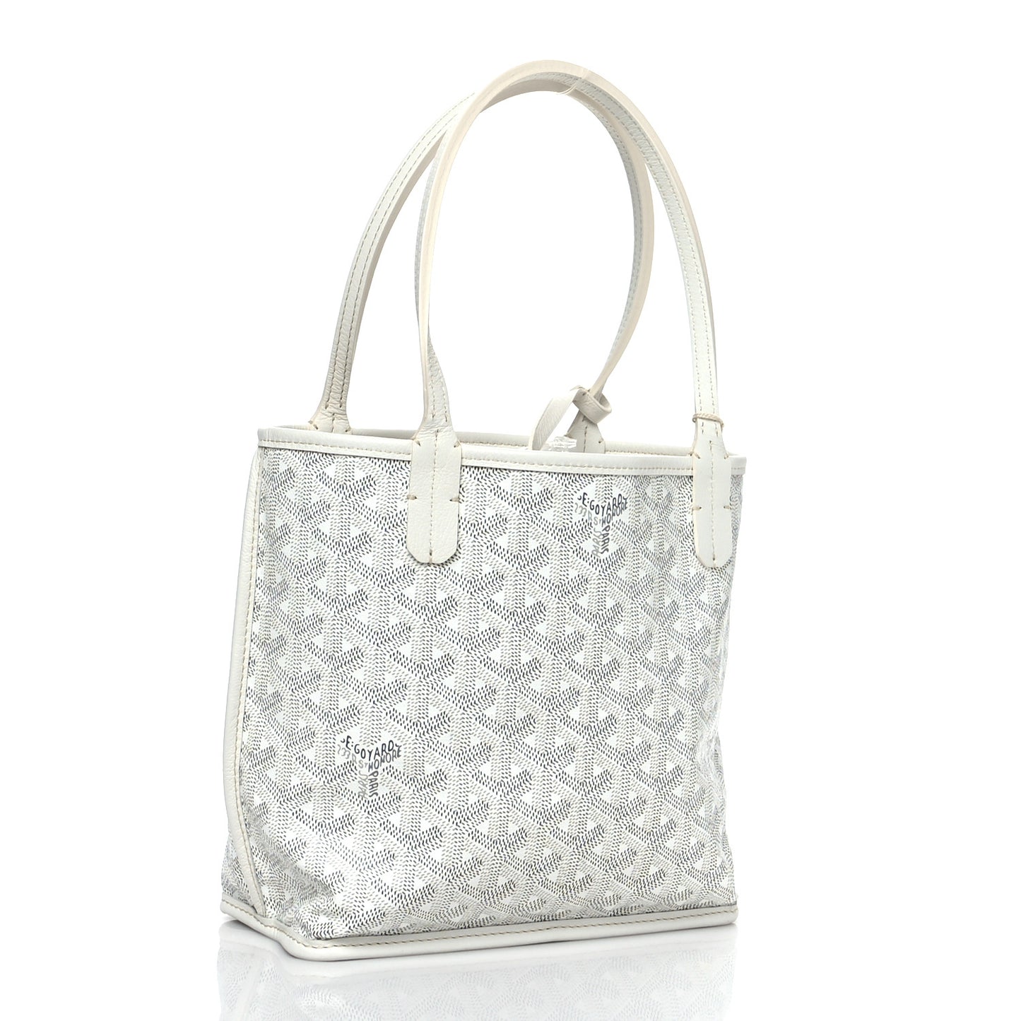 Goyardine Reversible Mini Anjou White