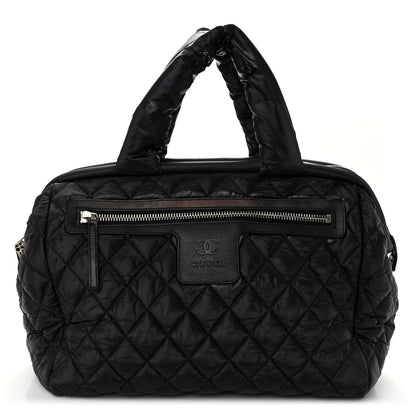 Chanel Nylon Quilted Medium Coco Cocoon Tote Black 1 of 11