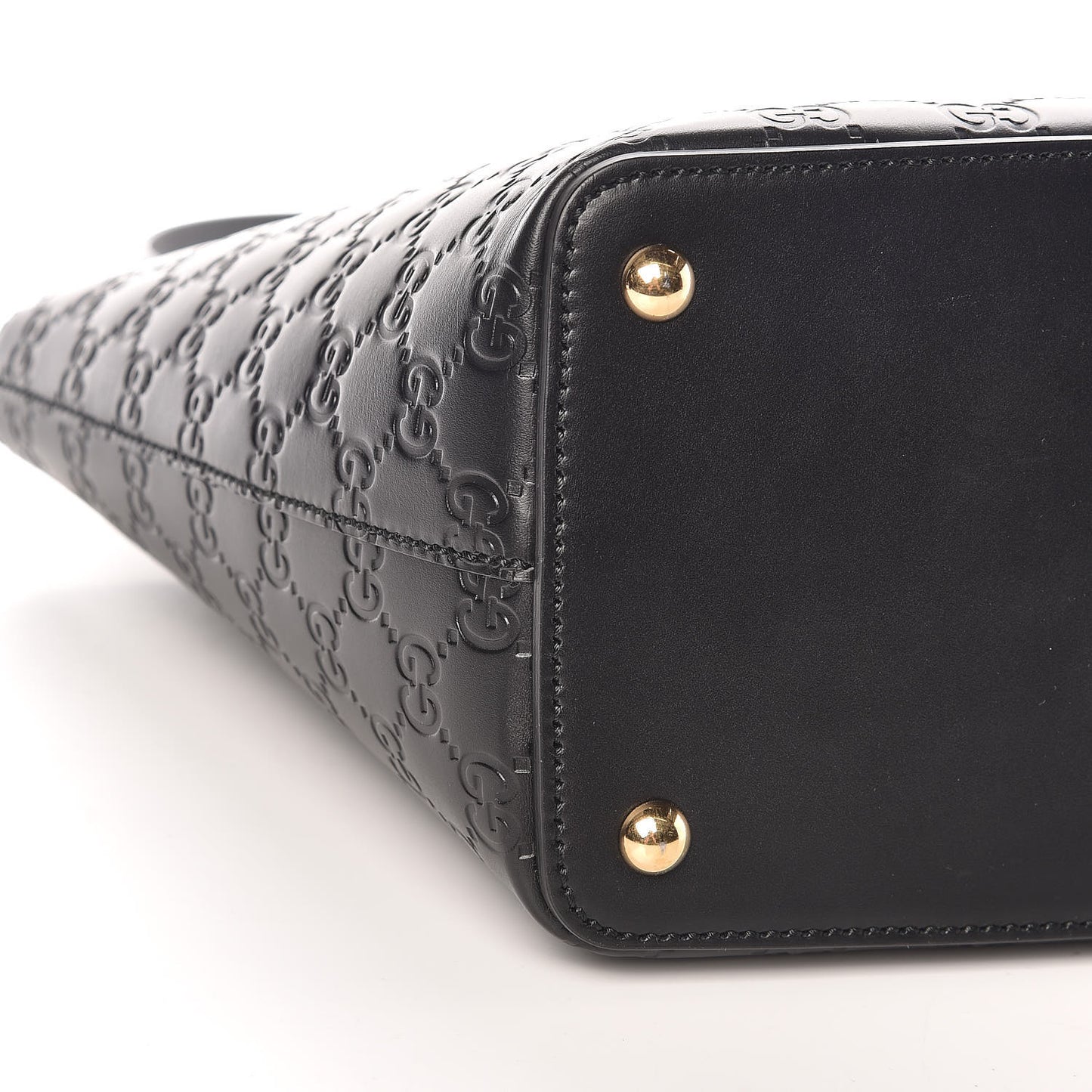 Guccissima Small Zippered Bucket Tote Black