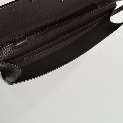 Gucci Monogram Bamboo Bar Clutch Brown 6 of 6