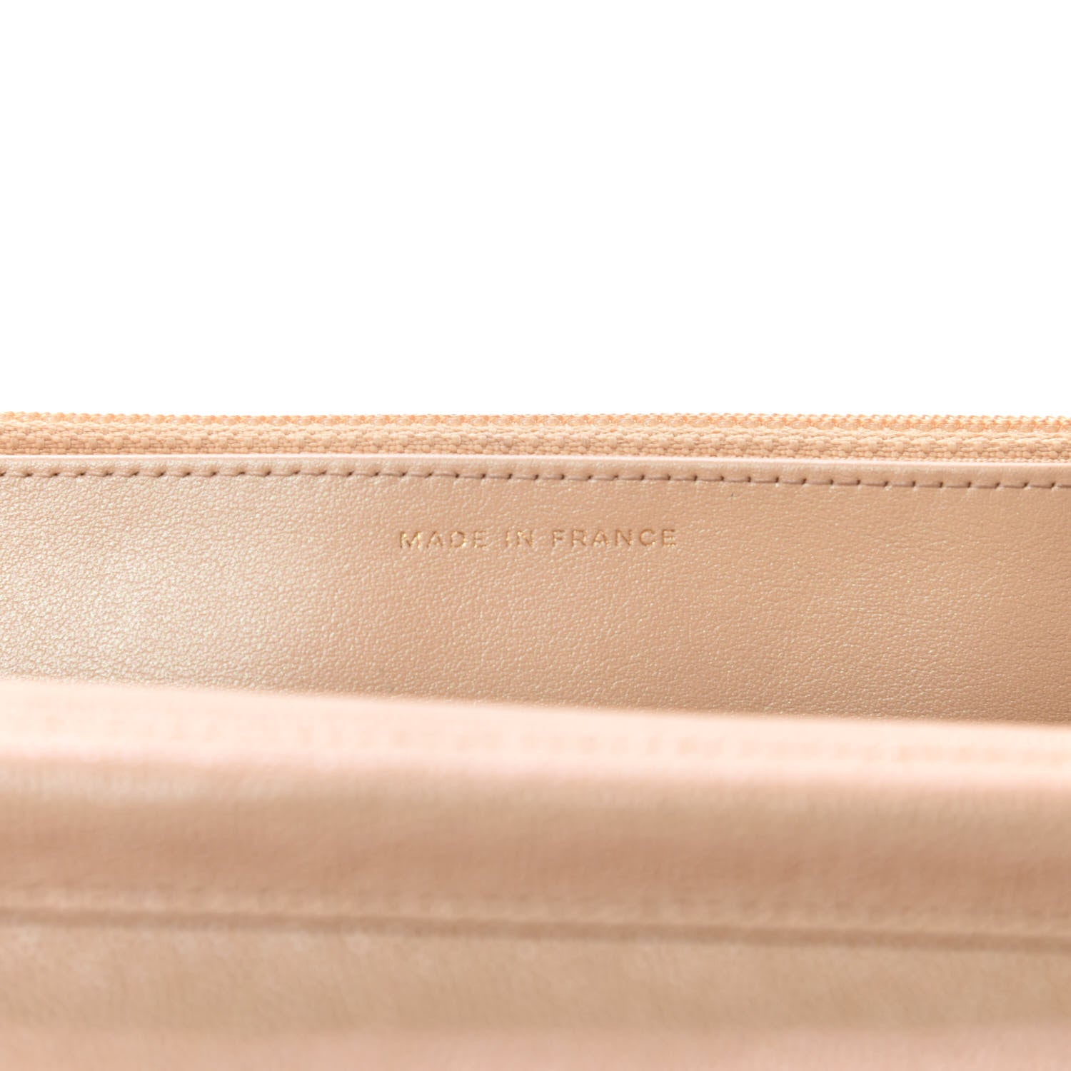 Chanel Iridescent Caviar Quilted Wallet On Chain WOC Beige 11 of 14