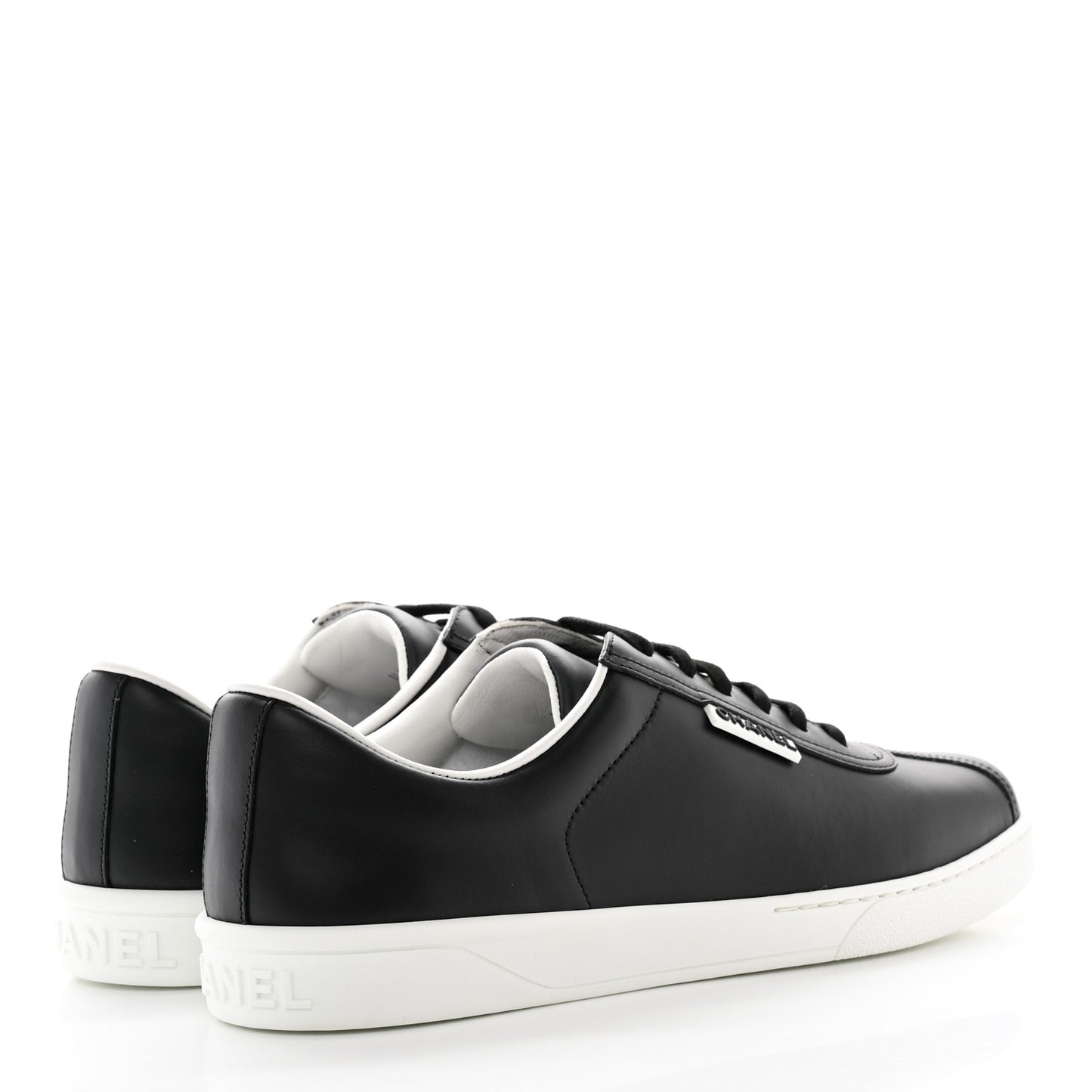Calfskin CC Womens Sneakers 41.5 Black