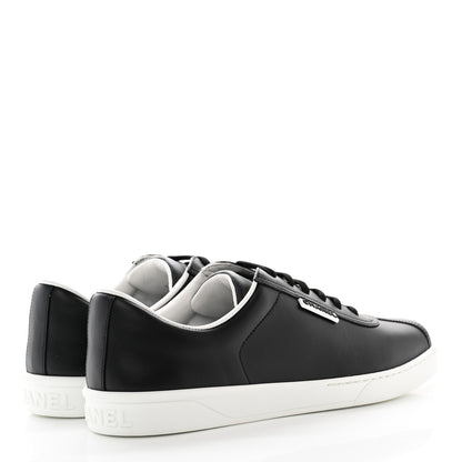 Chanel Calfskin CC Womens Sneakers 41.5 Black 4 of 12