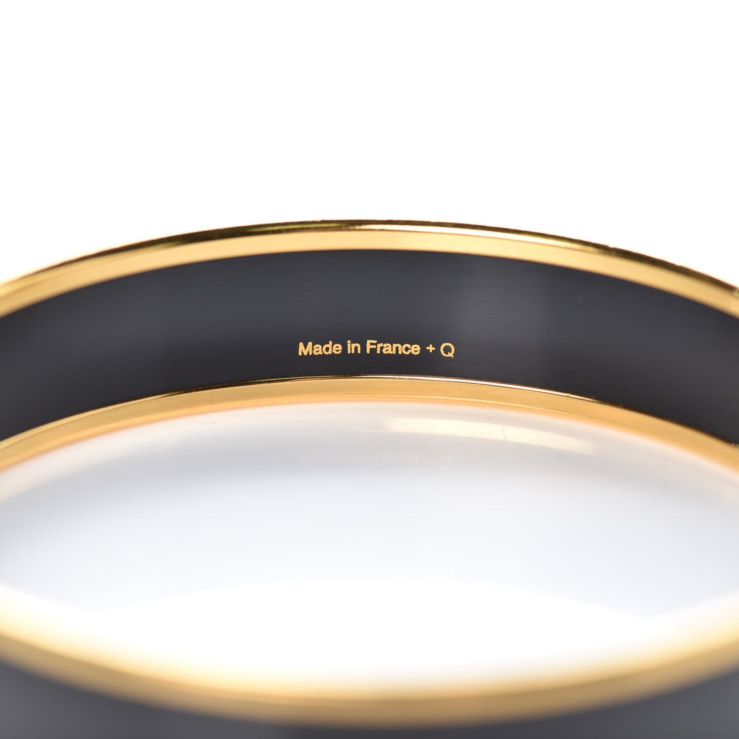 Enamel Printed Medium Caleche Bracelet 65 Black