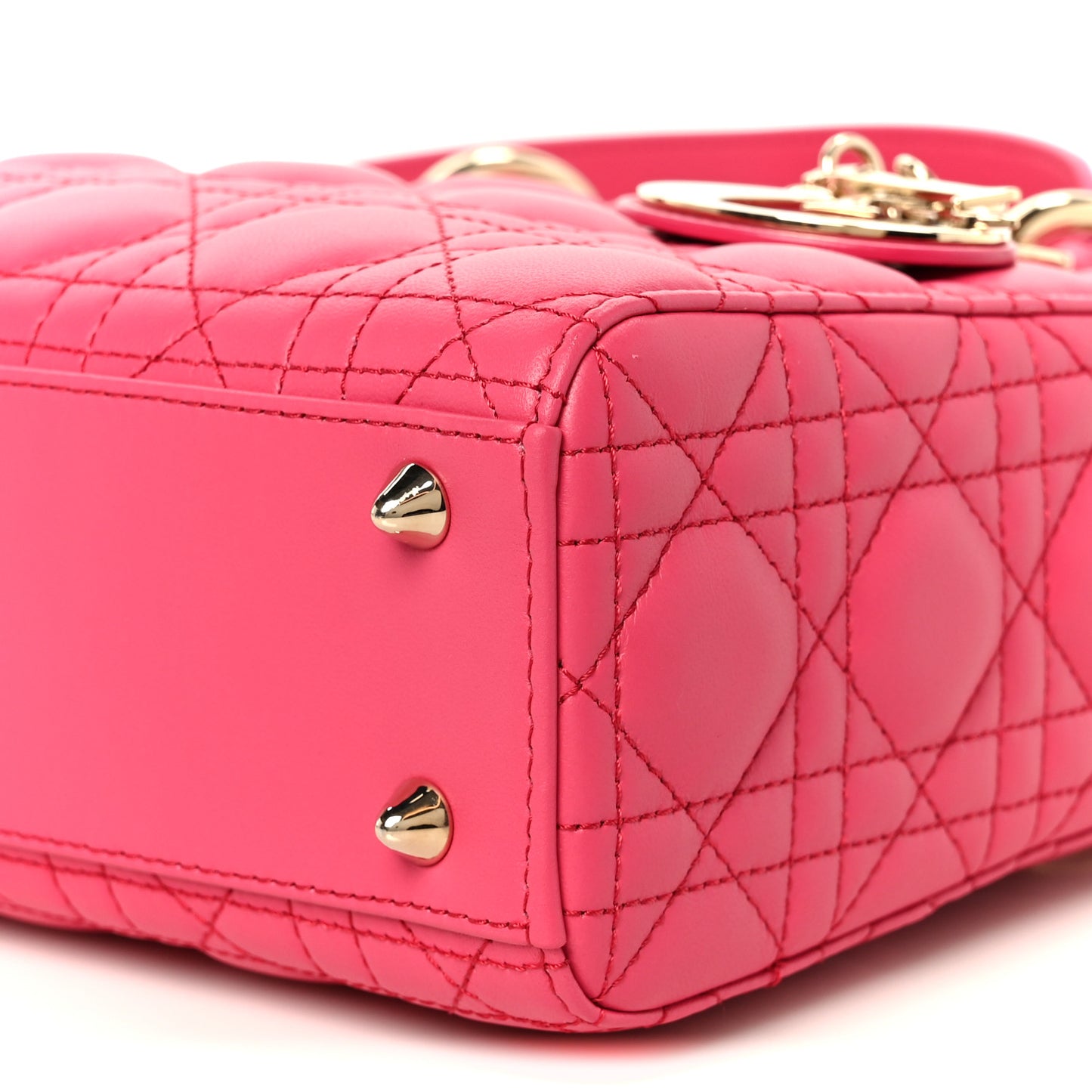 Lambskin Cannage Small My ABCDior Lady Dior Passion Pink